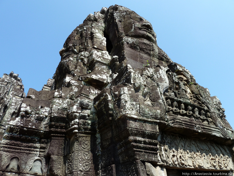 Байон, храм с ликами Ангкор (столица государства кхмеров), Камбоджа