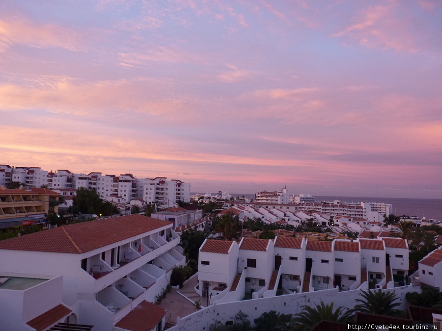 Розовое утро.. Остров Тенерифе, Испания