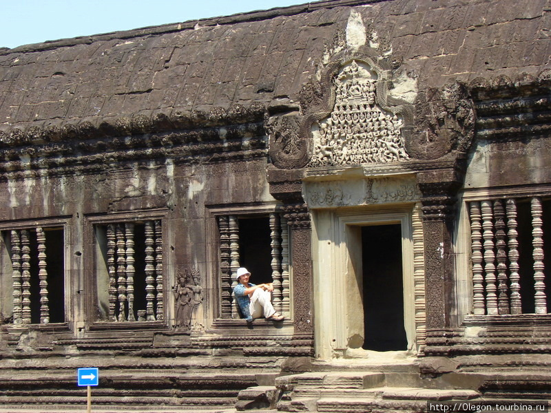Храм с флага Камбоджи Ангкор (столица государства кхмеров), Камбоджа