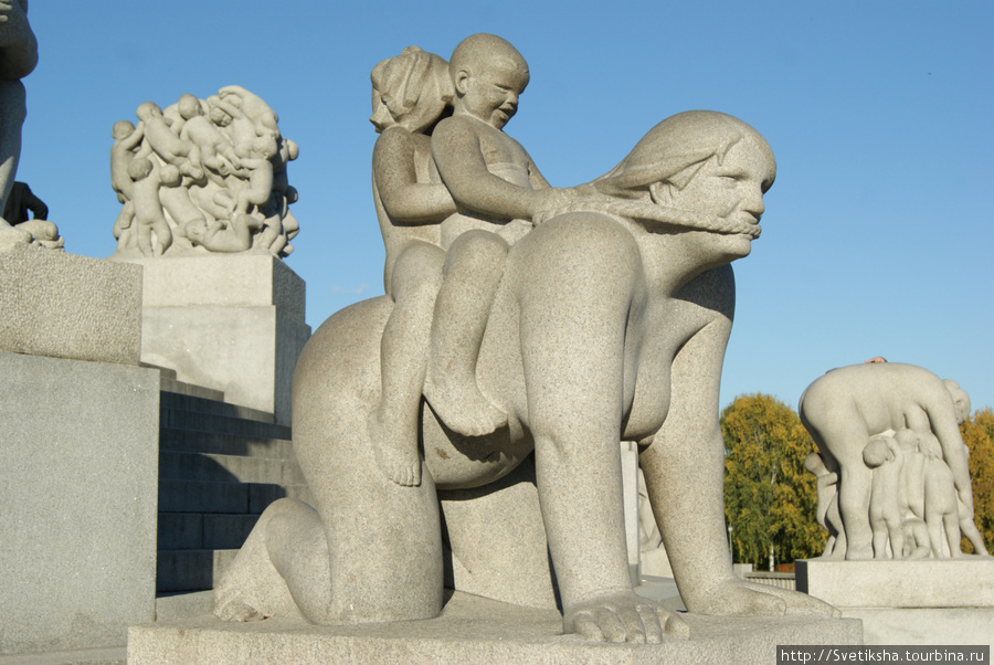 Парк голых скульптур Вигеланд Осло, Норвегия