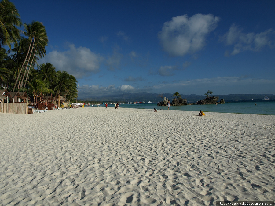 Первая станция. Тихо, спокойно, прекрасное море и песок, но дорогое проживание. Остров Боракай, Филиппины