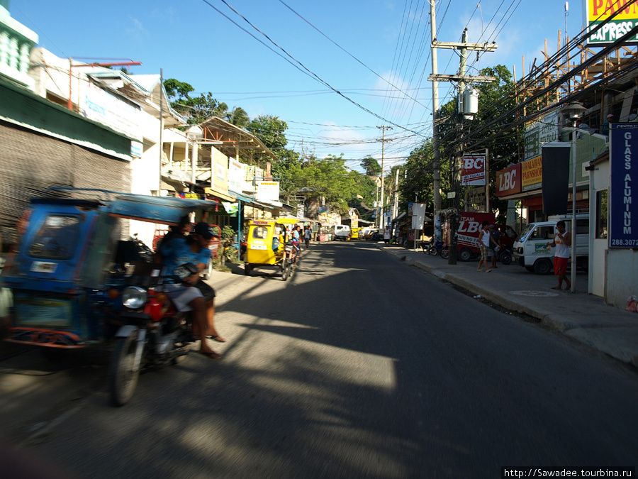 Центральная улица Остров Боракай, Филиппины