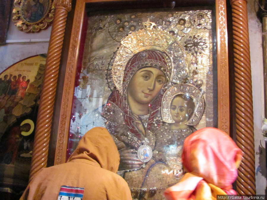 Говорят-это единственная икона улыбающейся Девы Марии. Вифлеем, Палестина