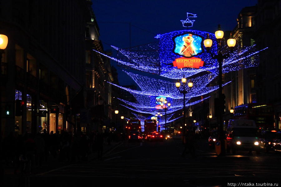 Рождество в Лондоне - window shopping Лондон, Великобритания