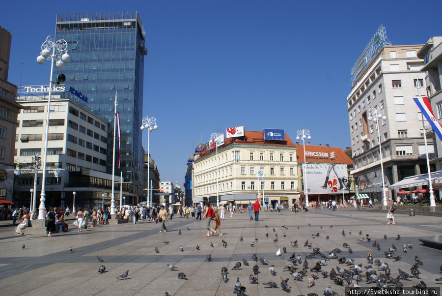 Нижний город в центре Загреба Загреб, Хорватия