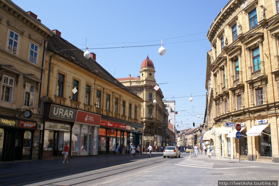 Нижний город в центре Загреба