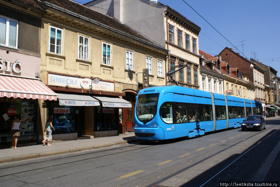Нижний город в центре Загреба