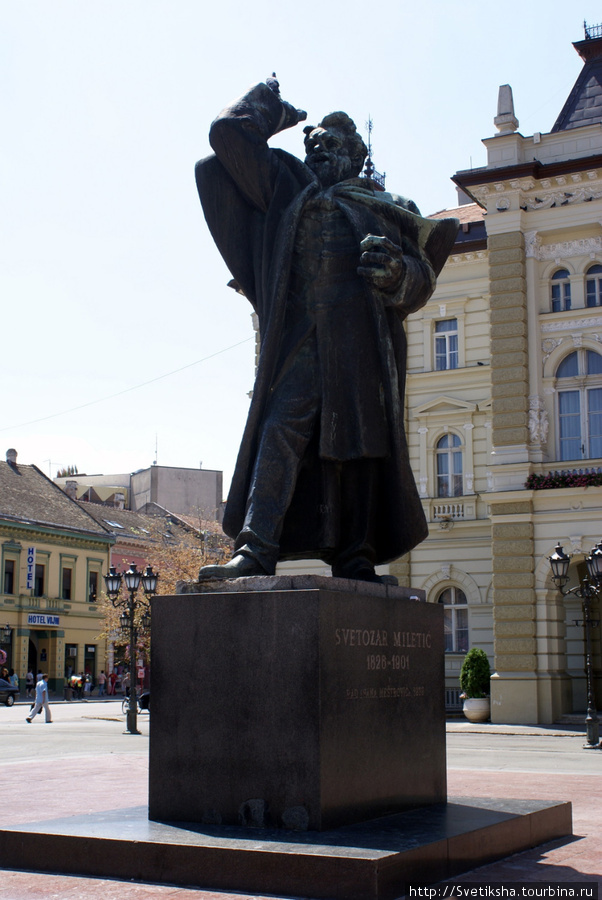 Цветная корова в саду Нови-Сад, Сербия