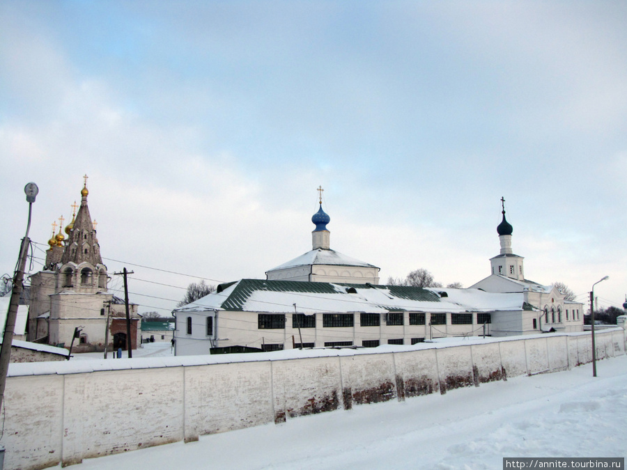 Ансамбль Спасского монастыря с Кремлёвского Вала. Рязань, Россия