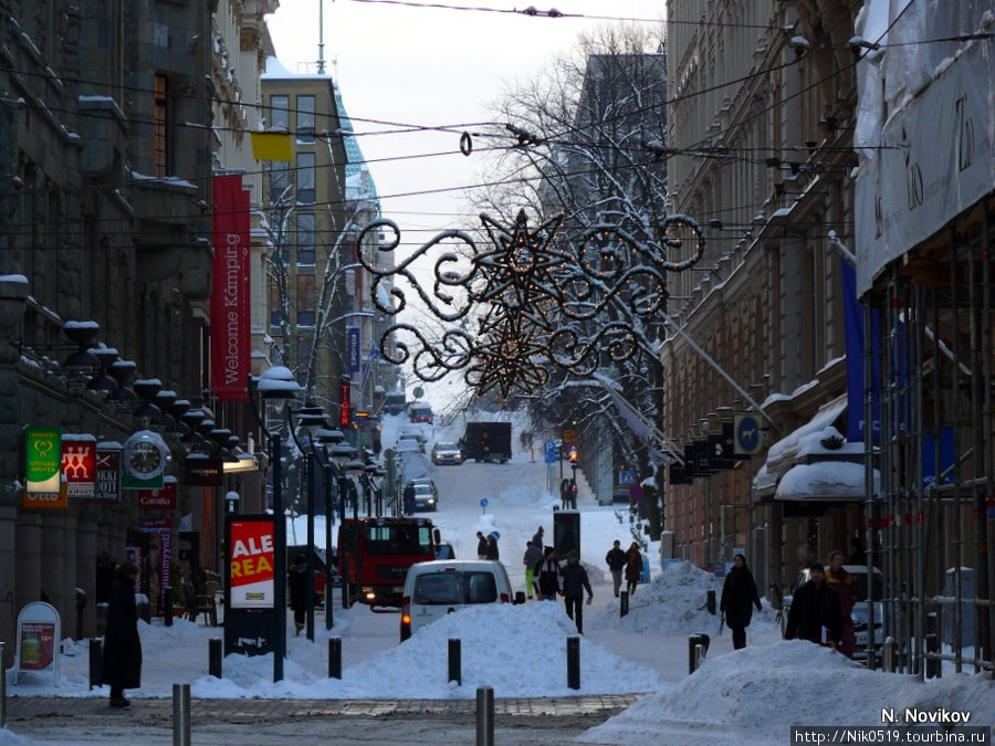 Хельсинки накануне Нового года. Хельсинки, Финляндия