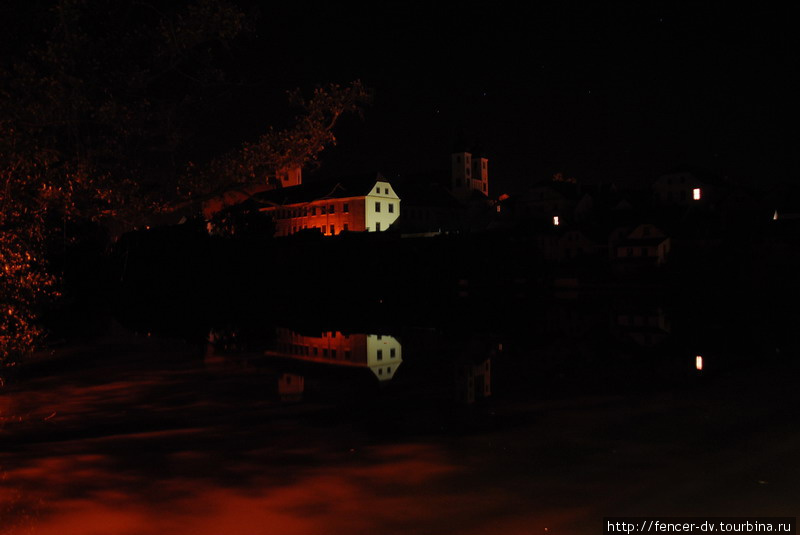 Ночь над Улицким озером Телч, Чехия