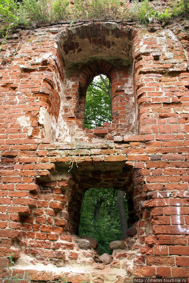 Два окна в замке Бальга Калининградская область, Россия