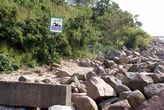 Камни на берегу моря в Зеленоградске