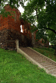 Лестница у замка Инстербург в Черняховске