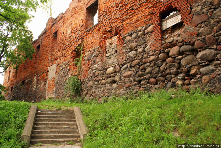 Стена замка Инстербург Черняховск, Россия