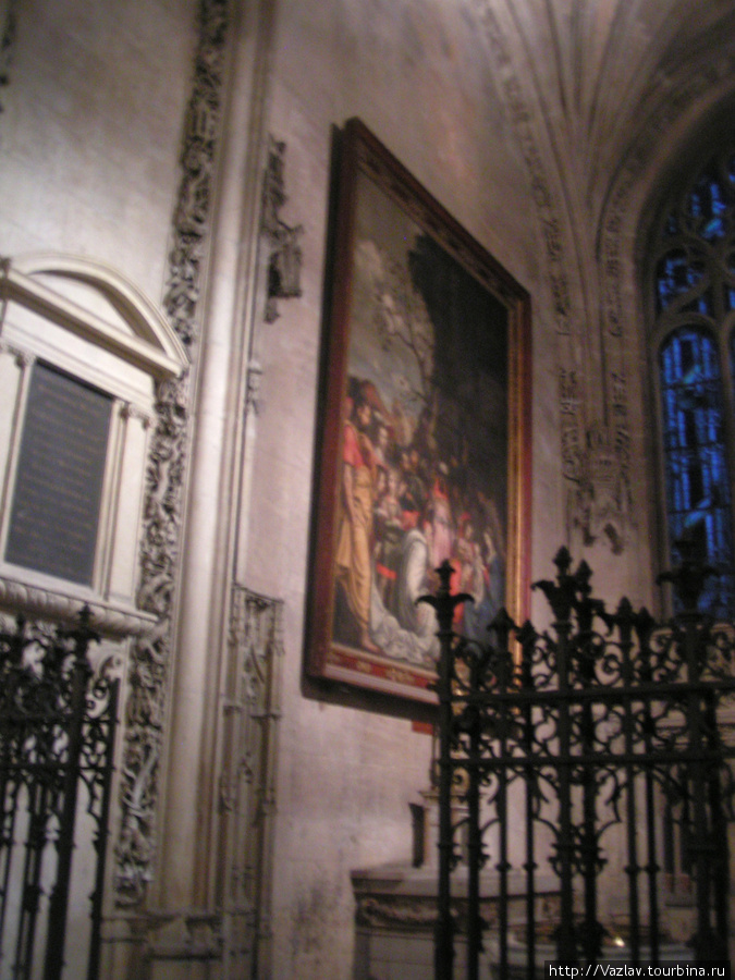 Внутри собора Лион, Франция