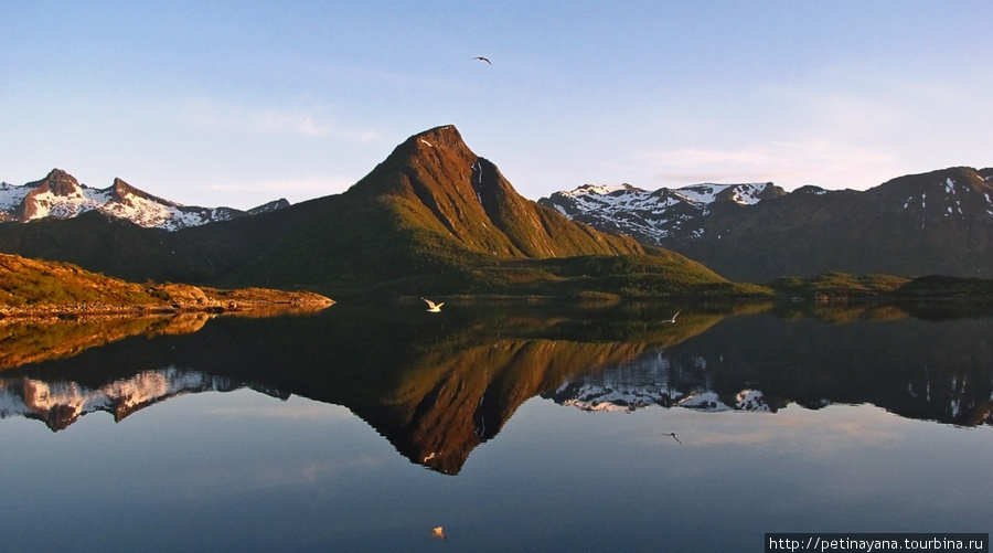 Северная Норвегия Лофотенские острова.Белые ночи
Симметрия на ужин Острова Лофотен, Норвегия