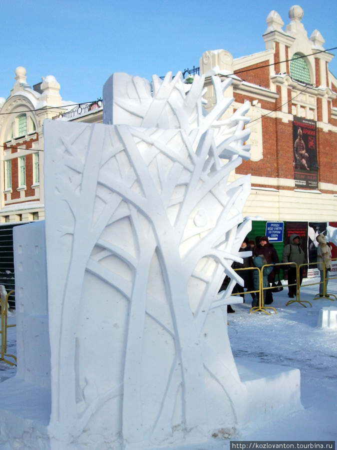 11-й фестиваль снежной скульптуры. Новосибирск, Россия