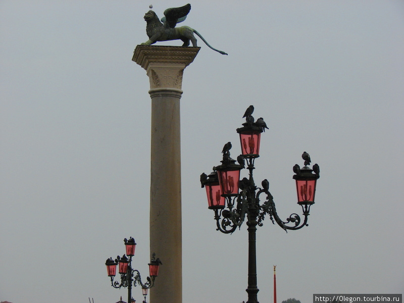 Лев с крыльями- символ Венеции Венеция, Италия