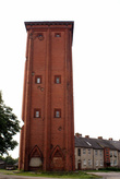 Кирпичная водонапорная башня в Нестерове