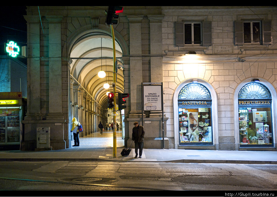 Пешком по вечернему городу Рим, Италия