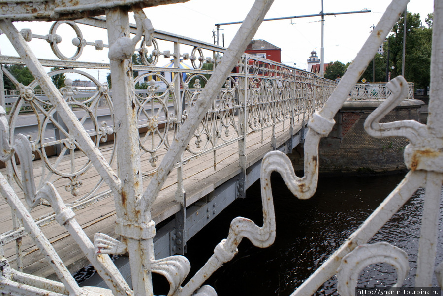 Мост на реке Преголя Калининград, Россия